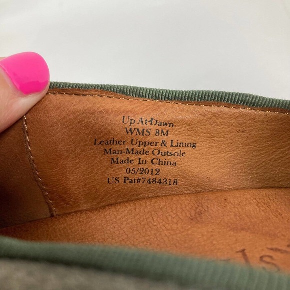 Gentle Souls Loafers Womens Sz 8 Gray Suede Leather Slip On Wedge - Picture 8 of 9